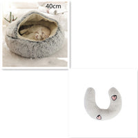 HKM-432979 Cozy Cocoon Soft Dog & Cat Bed for Anxiety Relief and Joint Support