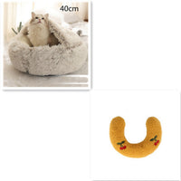 HKM-432979 Cozy Cocoon Soft Dog & Cat Bed for Anxiety Relief and Joint Support