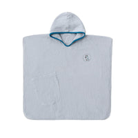 HKM-433107 Cotton Gauze Hooded Bath Towel for Kids with Flower and Cartoon Designs