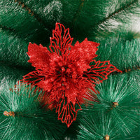 HKM-433299 Hollowed Out Christmas Decorations Canes with Floral Design, 16cm Plastic Craft