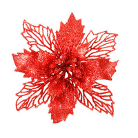 HKM-433299 Hollowed Out Christmas Decorations Canes with Floral Design, 16cm Plastic Craft