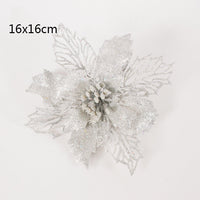 HKM-433299 Hollowed Out Christmas Decorations Canes with Floral Design, 16cm Plastic Craft