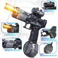 HKM-433491 Electric Water Blaster with Light-Up Feature for Outdoor Fun - High Capacity Water Gun for Ages 5 and Up