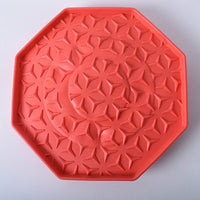 HKM-433555 Pet Silica Gel Lick Mat with Suction Cups - Available in Red, Yellow, Green, and Blue