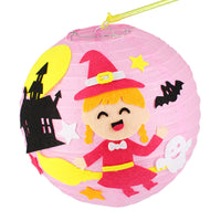 HKM-433619 Handmade Round Paper Lantern DIY Kit with Metal Frame