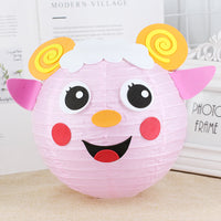 HKM-433619 Handmade Round Paper Lantern DIY Kit with Metal Frame