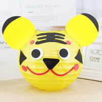 HKM-433619 Handmade Round Paper Lantern DIY Kit with Metal Frame