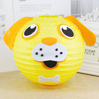 HKM-433619 Handmade Round Paper Lantern DIY Kit with Metal Frame