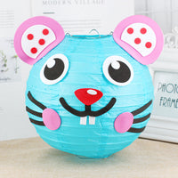 HKM-433619 Handmade Round Paper Lantern DIY Kit with Metal Frame