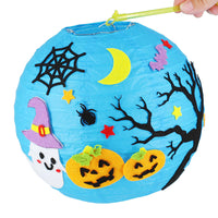 HKM-433619 Handmade Round Paper Lantern DIY Kit with Metal Frame