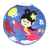 HKM-433619 Handmade Round Paper Lantern DIY Kit with Metal Frame