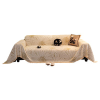 HKM-433683 Floral Pattern Universal Sofa Cover - Soft Flannel, Multiple Sizes Available
