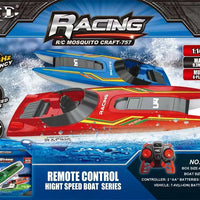 HKM-433683 High-Speed 1/14 Scale Remote Control Racing Boat, 15km/h - Perfect for Ages 5 and Up