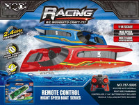 HKM-433683 High-Speed 1/14 Scale Remote Control Racing Boat, 15km/h - Perfect for Ages 5 and Up