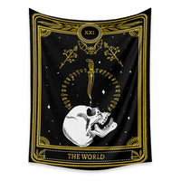 HKM-433683 Tarot Cards Tapestry with Psychedelic Boho Design - Available in Multiple Sizes