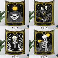 HKM-433683 Tarot Cards Tapestry with Psychedelic Boho Design - Available in Multiple Sizes