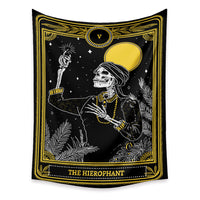 HKM-433683 Tarot Cards Tapestry with Psychedelic Boho Design - Available in Multiple Sizes