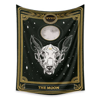 HKM-433683 Tarot Cards Tapestry with Psychedelic Boho Design - Available in Multiple Sizes