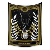 HKM-433683 Tarot Cards Tapestry with Psychedelic Boho Design - Available in Multiple Sizes