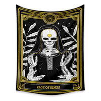 HKM-433683 Tarot Cards Tapestry with Psychedelic Boho Design - Available in Multiple Sizes