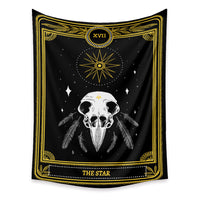 HKM-433683 Tarot Cards Tapestry with Psychedelic Boho Design - Available in Multiple Sizes