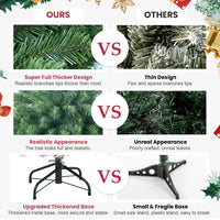 HKM-433811 White Flocked Pine Premium Christmas Tree with Lifelike PE&PVC Mixed Tips