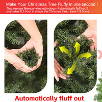 HKM-433811 White Flocked Pine Premium Christmas Tree with Lifelike PE&PVC Mixed Tips