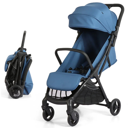 KTX-433875 Luxury Lightweight Folding Baby Stroller with Aluminium Frame and Five-Point Harness Safety System