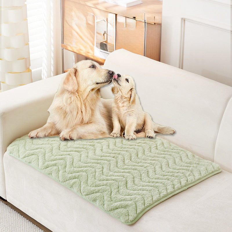 HKM-433875 Plush Thick Warm Pet Sleeping Cushion Bed for Dogs and Cats
