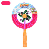 HKM-433939 2-in-1 Handheld Magic Windmill Bubble Wand for Kids - Portable Soap Bubble Maker for Outdoor Fun