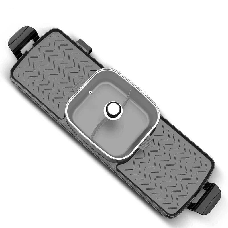 KTX-434195 Smokeless Outdoor Electric Kebab Grill Pan - Portable BBQ Barbecue Griddle