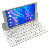HKM-434195 Ultra-Thin Wireless Bluetooth Keyboard for Tablets and Laptops, Foldable with Multimedia Functionality