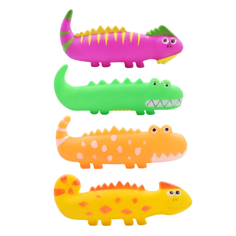 HKM-434323 Little Lizard Molar Teeth Vinyl Dog Toy for Dental Health and Vocal Play