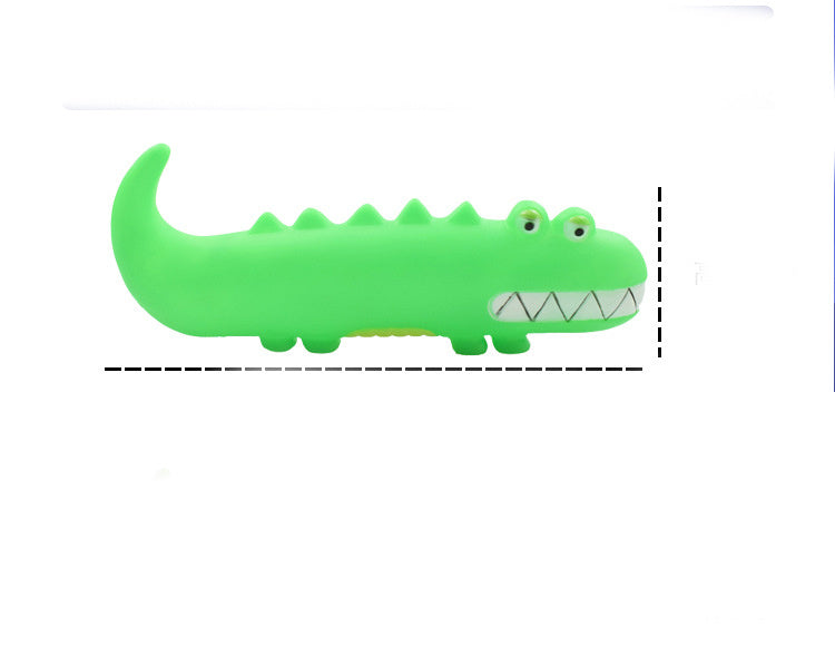 HKM-434323 Little Lizard Molar Teeth Vinyl Dog Toy for Dental Health and Vocal Play