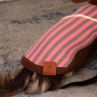 HKM-434323 Sleeveless Winter Warm Sweater Vest for Dogs in Pink or Lake Blue Stripes
