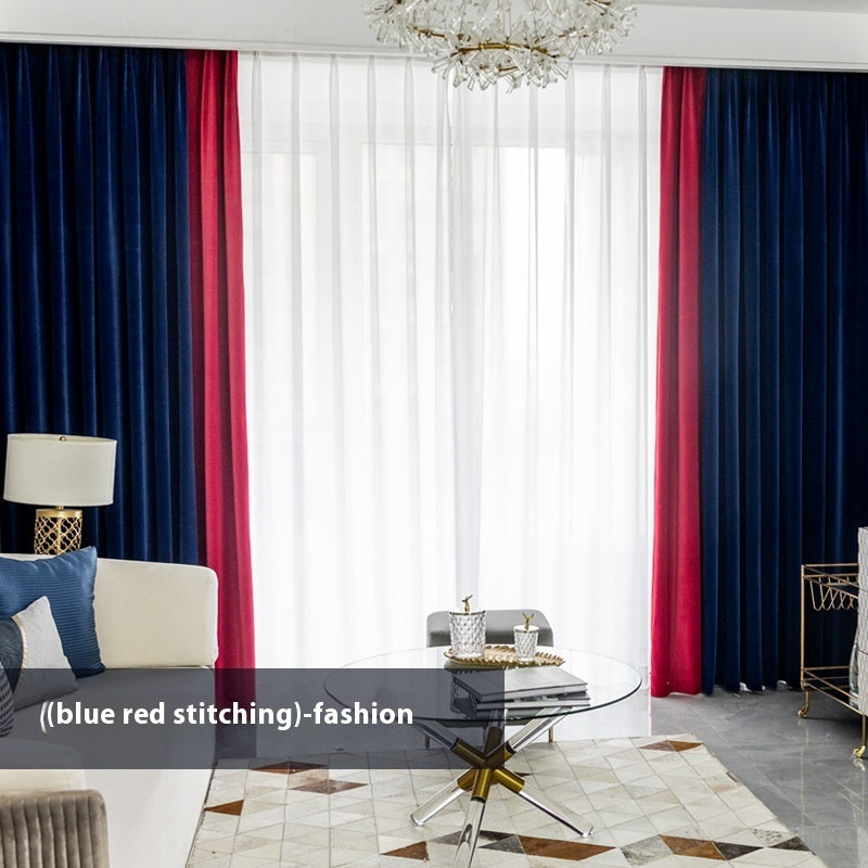 HKM-434387 Plush Velvet Insulated Curtains with Various Color Options and Modern Design