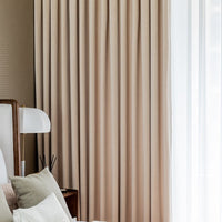 HKM-434387 Plush Velvet Insulated Curtains with Various Color Options and Modern Design