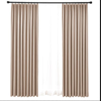 HKM-434387 Plush Velvet Insulated Curtains with Various Color Options and Modern Design
