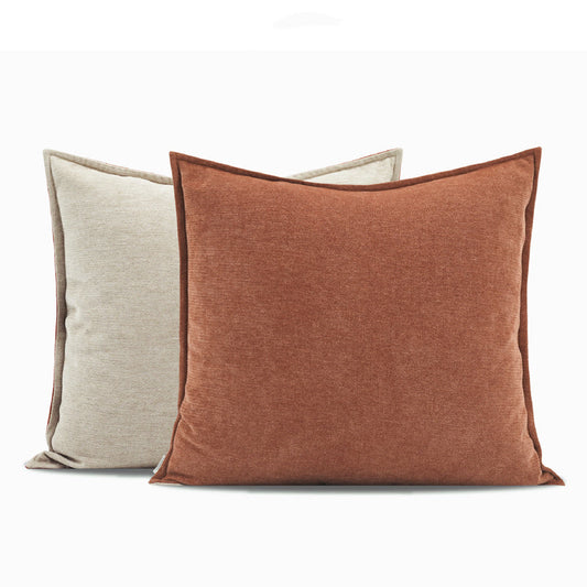 KTX-434515 Cashmere-like Orange Coffee Color Cushion for Comfort and Support