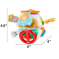 HKM-434643 10-in-1 Educational Activity Cube for Babies and Toddlers - Engaging Polyhedron Busy Board Toy