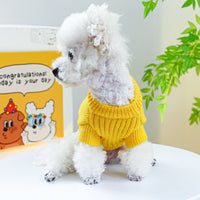 HKM-434643 Dinosaur Sweater for Dogs in Green and Yellow – Warm and Comfortable Pet Clothing