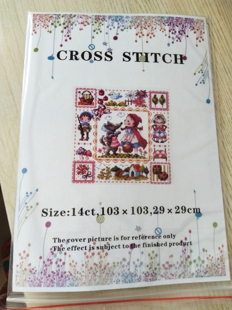 HKM-434835 London Scenery Cross Stitch Decorative Painting Set - 14ct Cotton and Linen Options