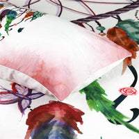 HKM-434835 Three-Piece Bedding Set with Love Dreamcatcher Design, Compatible with 1.8m Beds, Polyester Material