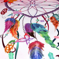 HKM-434835 Three-Piece Bedding Set with Love Dreamcatcher Design, Compatible with 1.8m Beds, Polyester Material