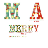 HKM-434963 Christmas JOY Decorative Letter String Lights for Festive Home Ambiance