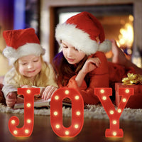 HKM-434963 Christmas JOY Decorative Letter String Lights for Festive Home Ambiance