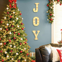 HKM-434963 Christmas JOY Decorative Letter String Lights for Festive Home Ambiance