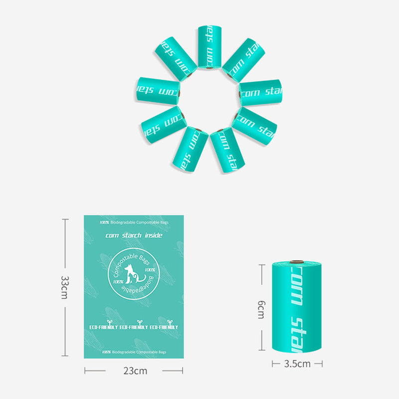 HKM-435027 Fully Degradable Corn Starch Pet Waste Bags | Eco-Friendly and Strong Design