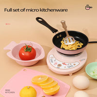 HKM-435091 Electric Mini Kitchen Cooking Playset for Kids - Realistic Kitchenware Toy for Ages 6 and Up