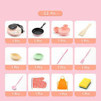 HKM-435091 Electric Mini Kitchen Cooking Playset for Kids - Realistic Kitchenware Toy for Ages 6 and Up